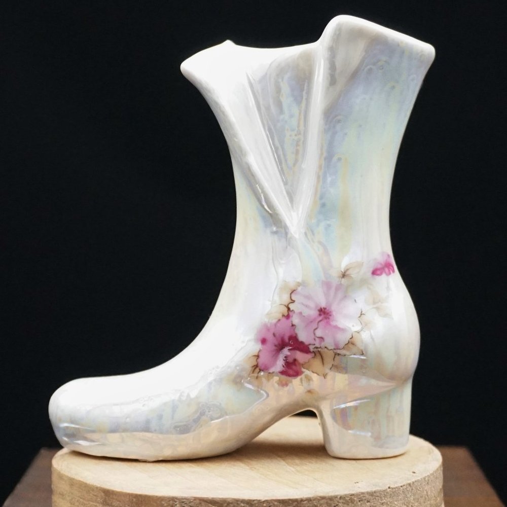Vintage Lusterware Mini Boot, 1950s